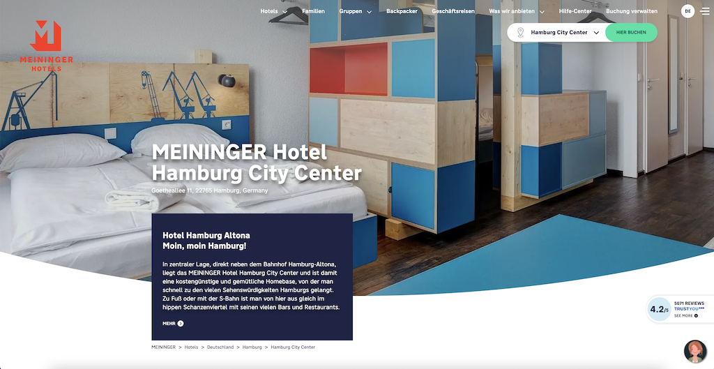 Meininger Hotel Hamburg City Center