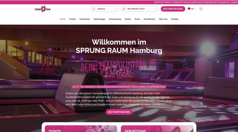 SPRUNG.RAUM Hamburg – Der größte Trampolinpark in der Hansestadt